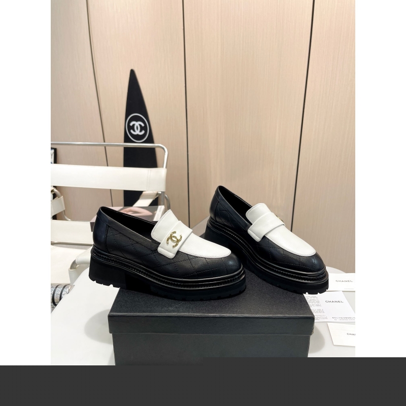 Ch*el leather shoes